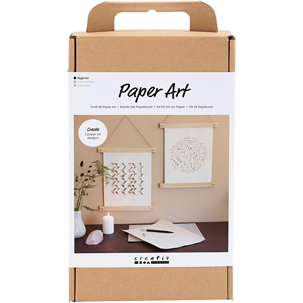 DIY Kit Papirkunst, Papir til ophæng, off white