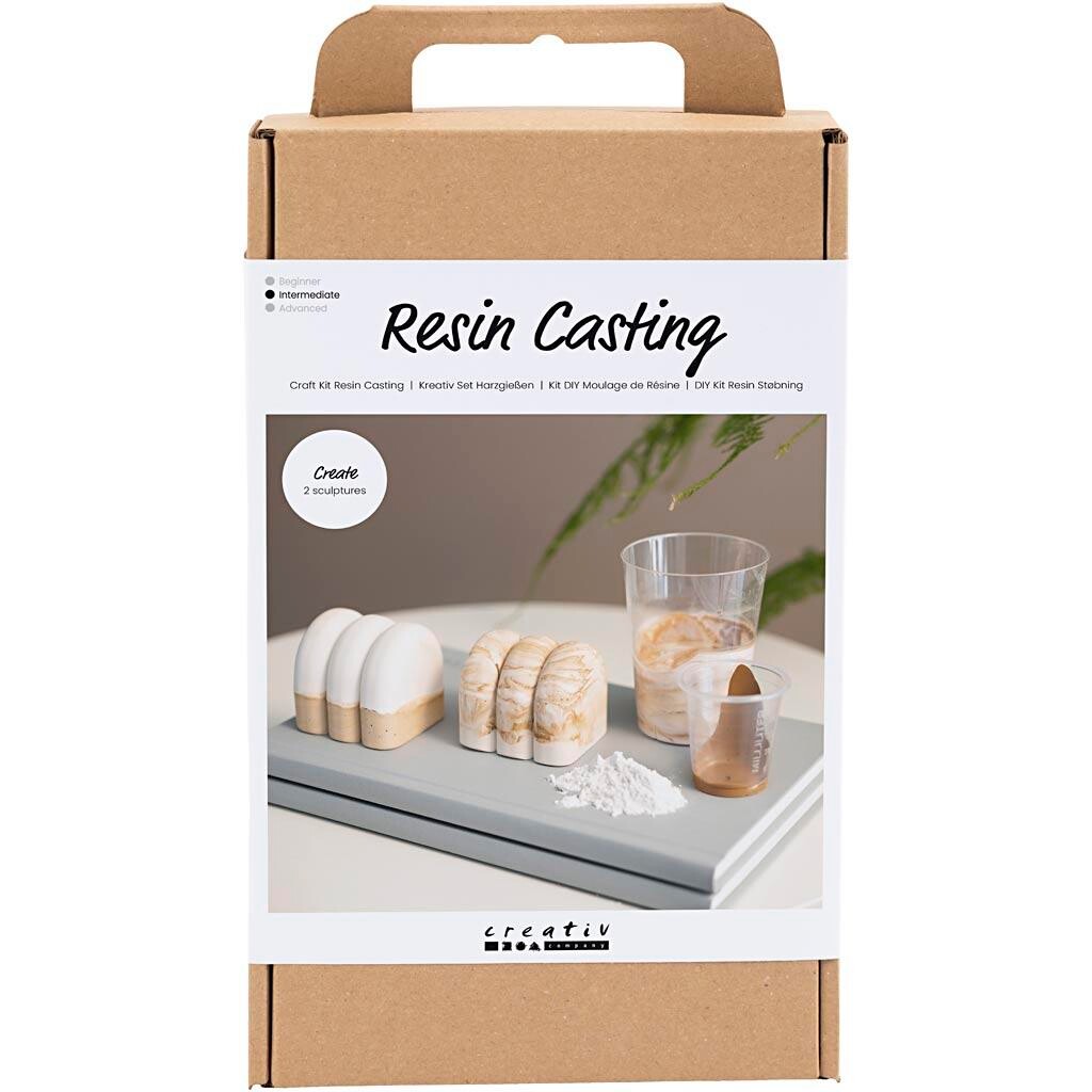 DIY Kit Resin Støbning, Skulptur, beige, off white