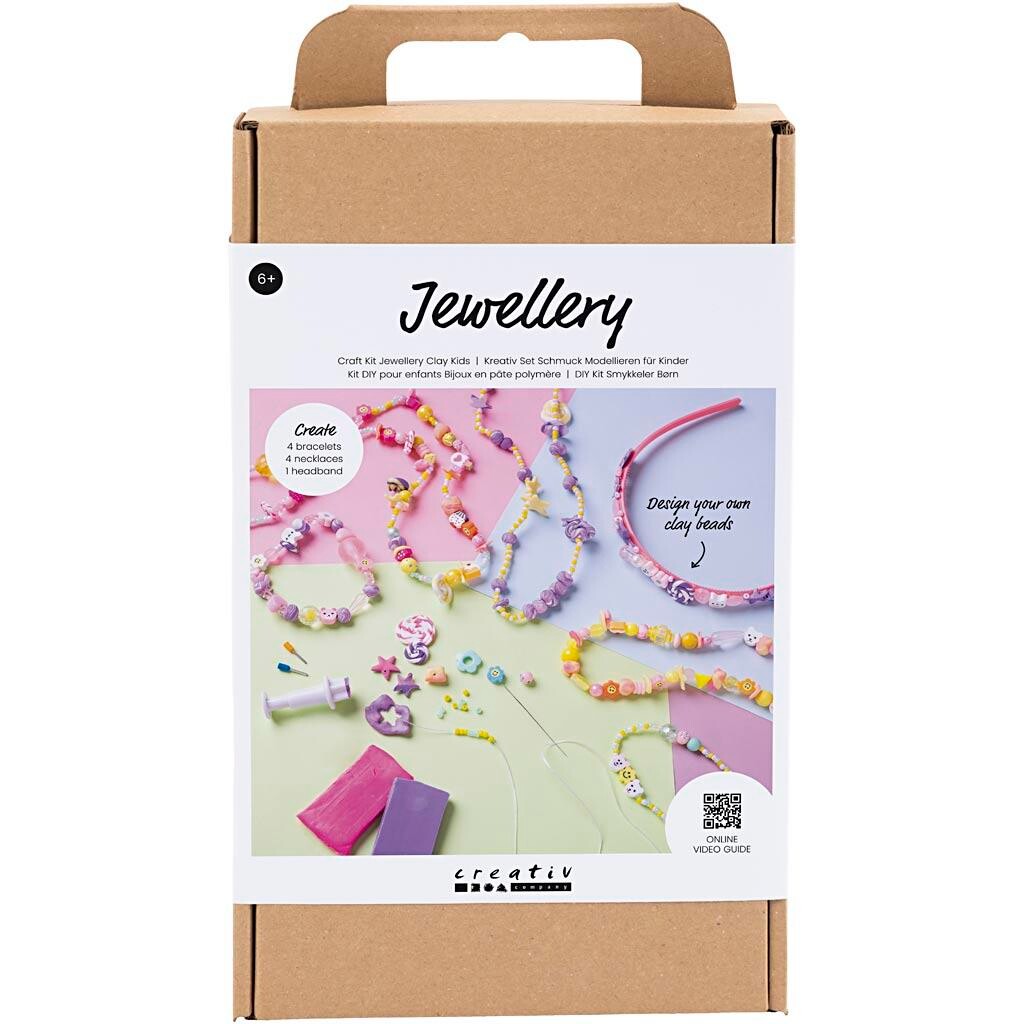 Kreakasse DIY Kit Smykker Børn ass. farver