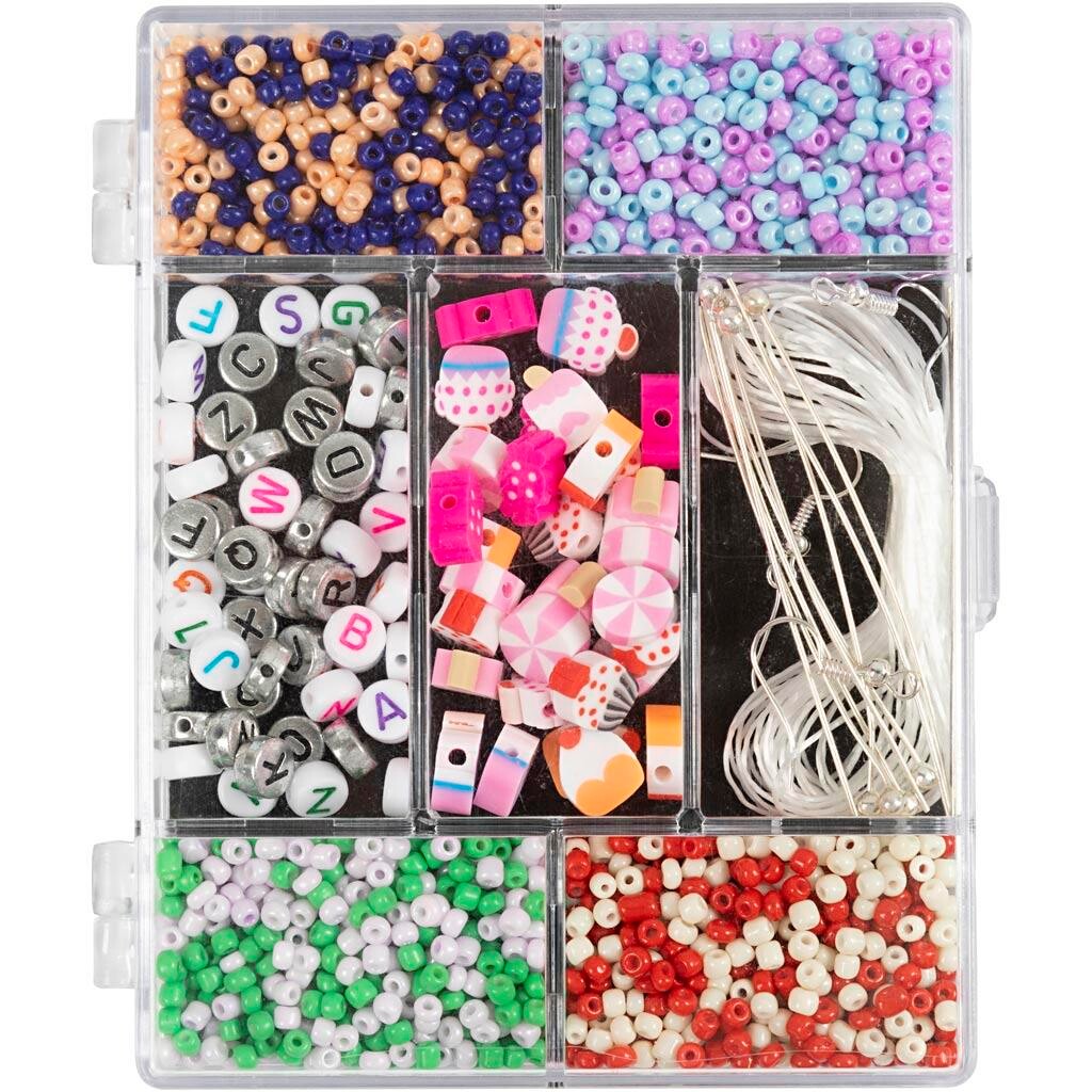 Kreakasse DIY Mix Smykker Slikmix pastelfarver