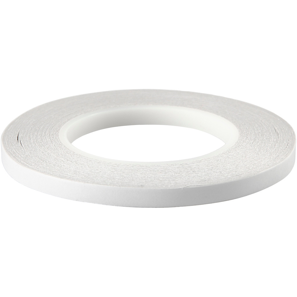 Dobbeltklæbende Tape 9mm x 50m - 6 ruller