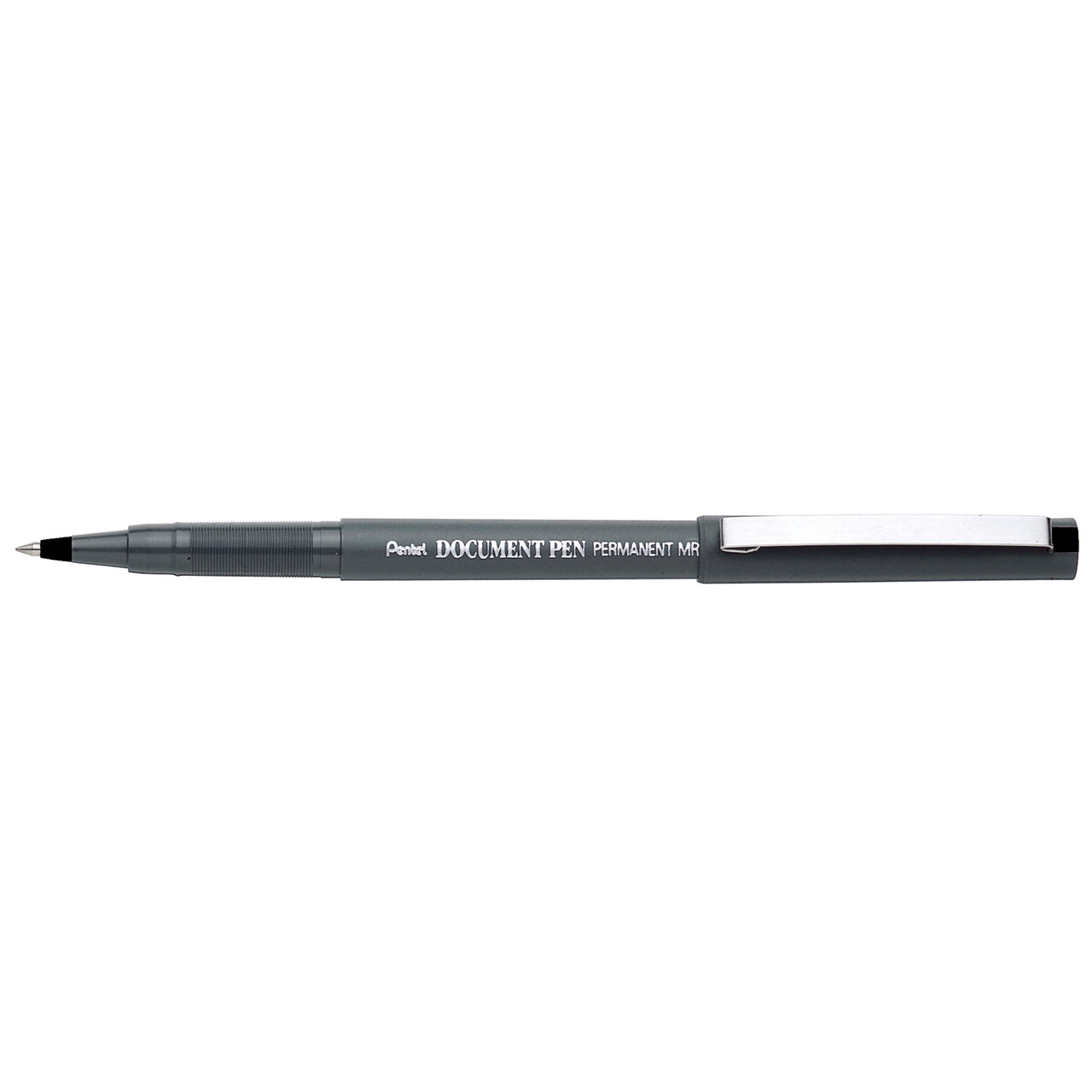Pentel MR205 Dokumentpen - Sort 0,2 mm bred streg 2120601 - 12 stk