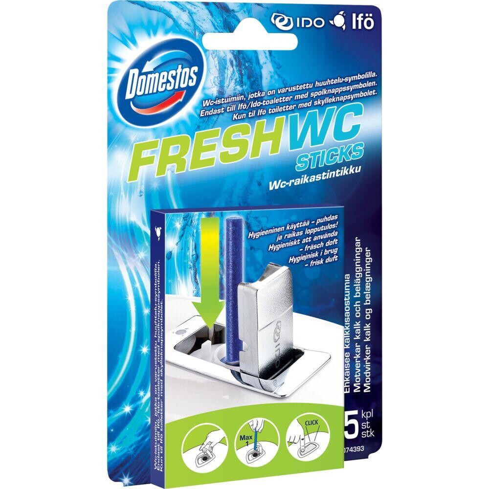 Toiletfrisker - Domestos Fresh - Til Ifö-toiletter - 5 stk