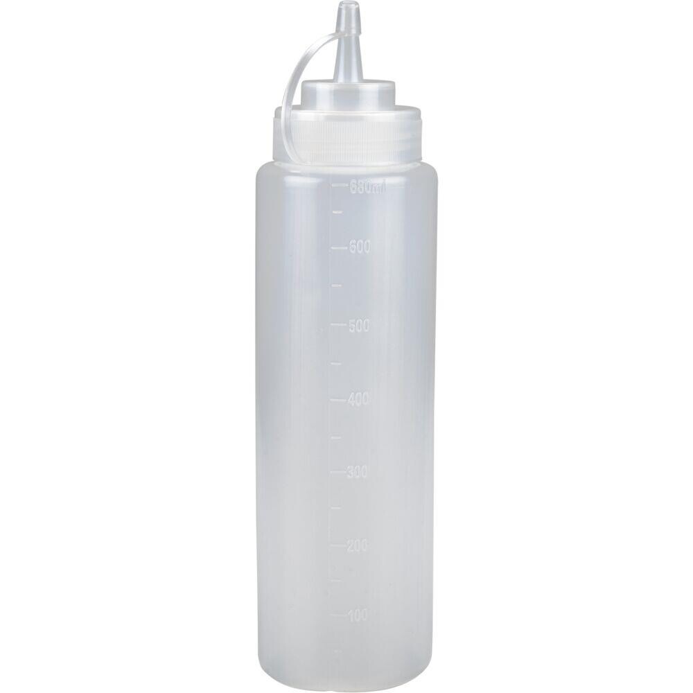 Dressingflaske – ABENA Cater-Line – 680 ml – Klar – PE/PP – Med mål – 6 stk