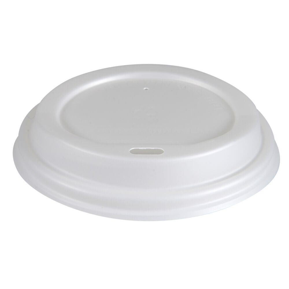 Drikkelåg ABENA Gastro Ø8cm hvid CPLA - 1000 stk
