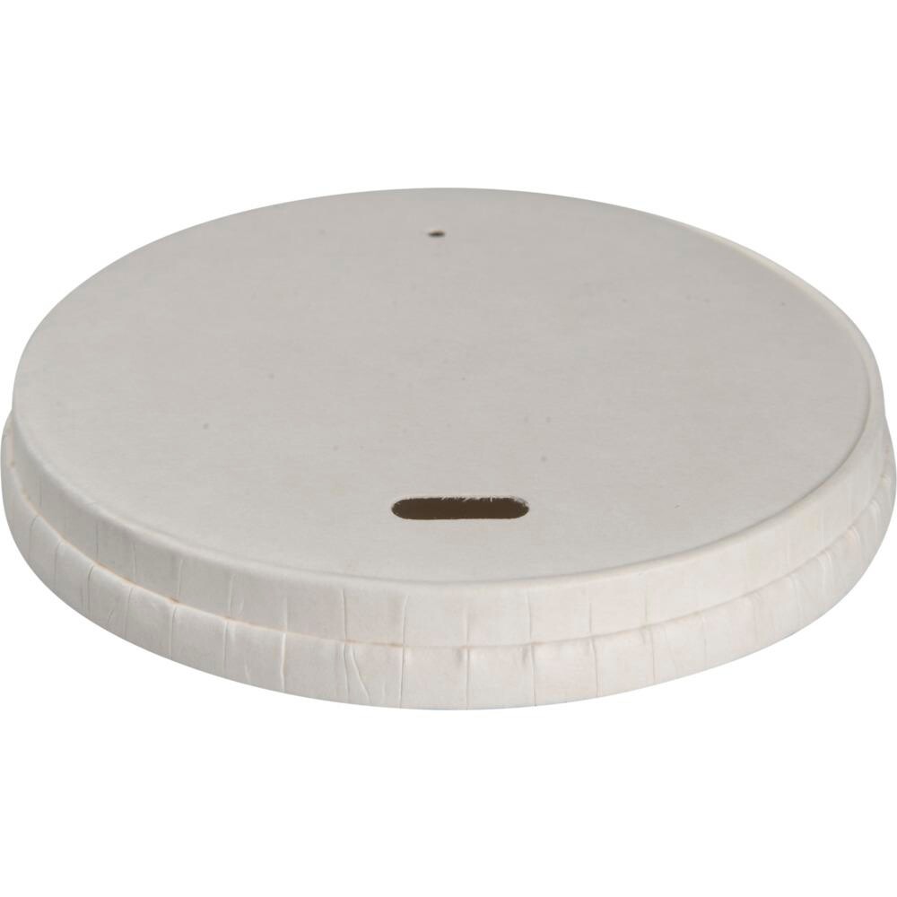 Drikkelåg ABENA Gastro Ø8cm hvid papir vandbaseret coating plastfri - 1000 stk