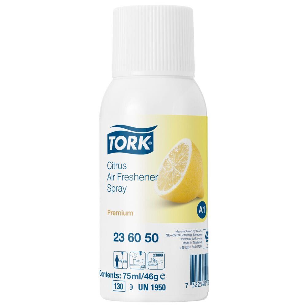 Duftspray - Tork - 236050 - A1 - Premium - 75 ml - Citrus - Hvid - 12 stk
