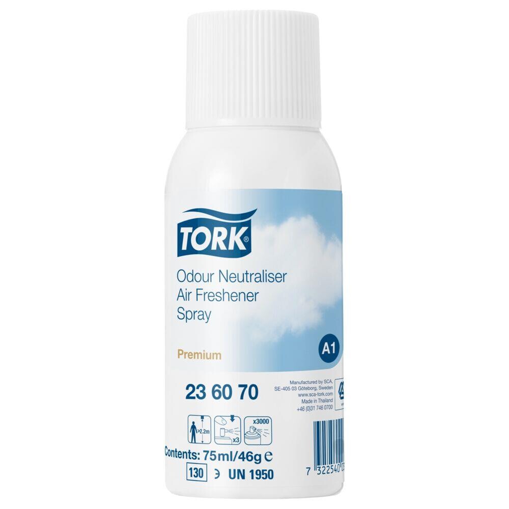 Duftspray - Tork - 236070 - A1 - Premium - 75 ml - Lemongræs - Parfumefri - 12 stk