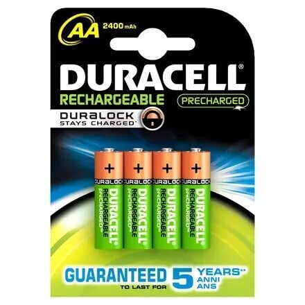 Genopladelige AA Batterier - Duracell HR06 - 4 stk