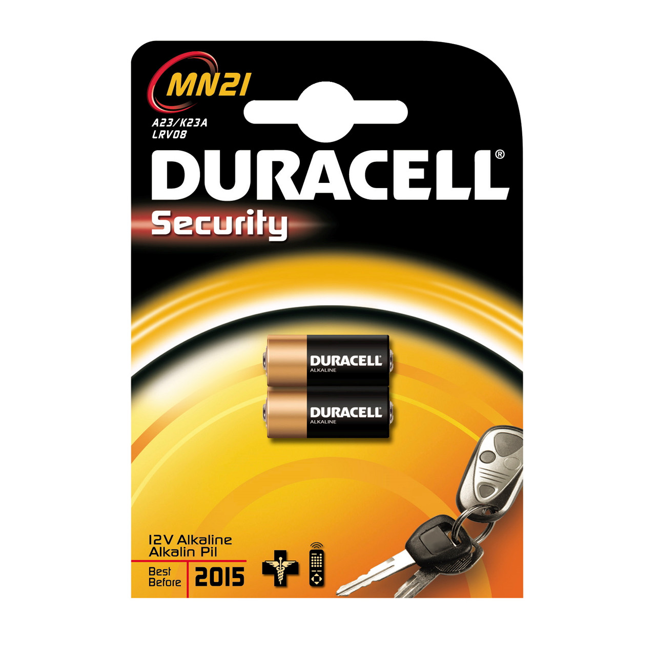 Batteri Duracell Security MN21 - 2 stk