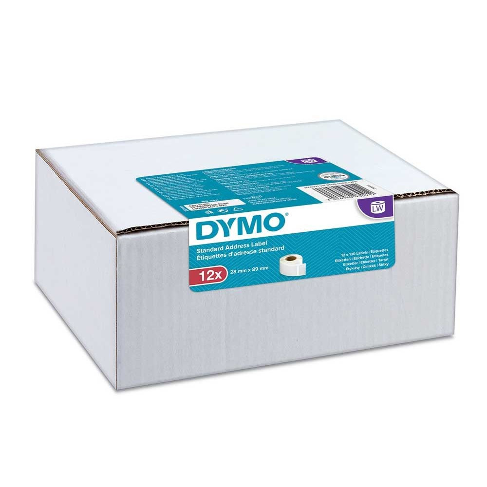 Dymo label til LabelWriter 28mm x 89mm std. address labels (12 pack)