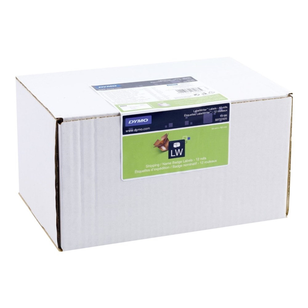Dymo Labels Ship/naming 54x101 perm white(220) x (12)