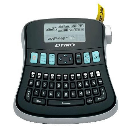 Labelmaskine - Dymo LabelManager 210D - Sort/Sølv
