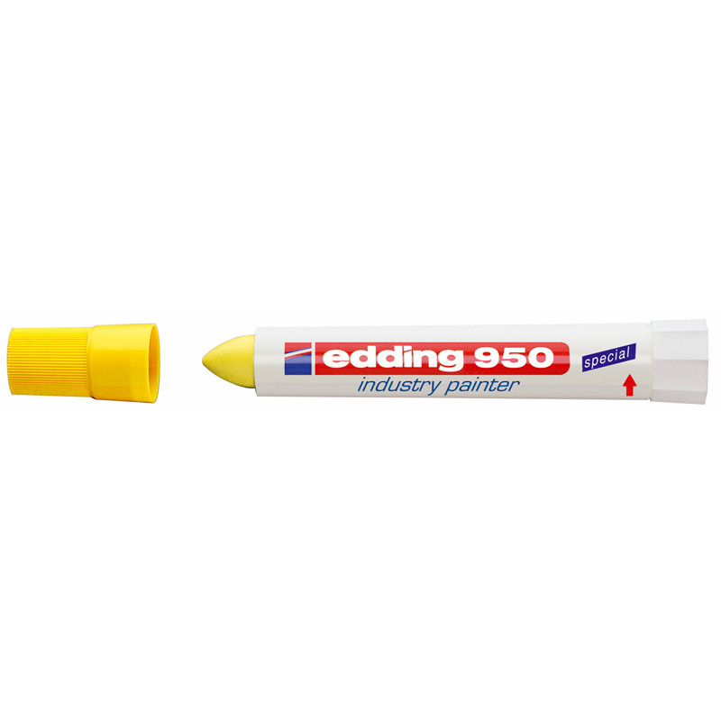 Edding 950 industry painter - Permanent marker gul 10 mm - 10 stk
