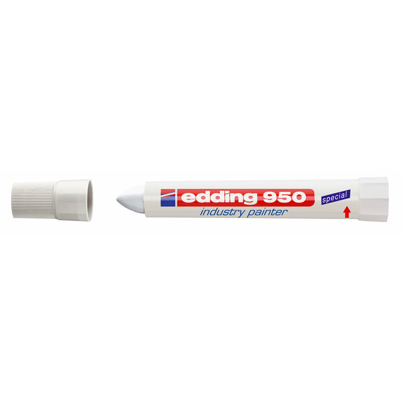 Edding 950 industry painter - Permanent marker hvid 10 mm - 10 stk