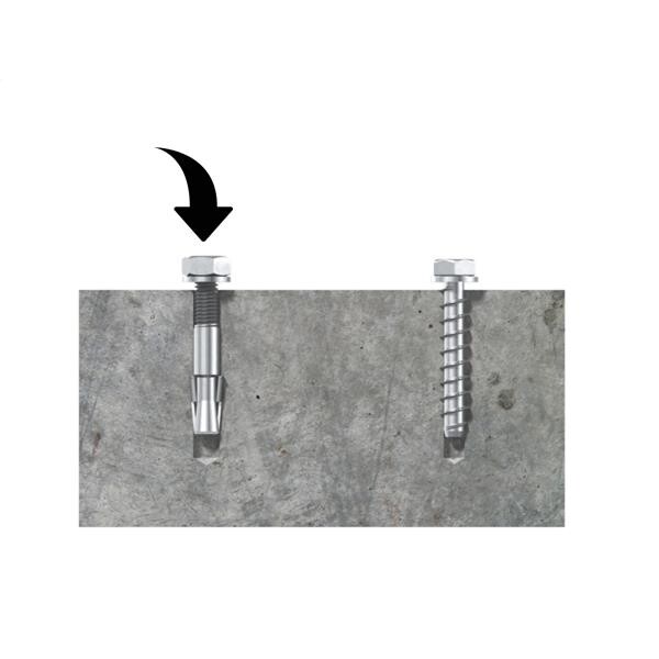 Ekspansionsbolt - M10 x 90 mm - Til Pallereol