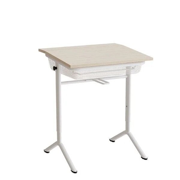 Elevbord Atlas 1128, 650x550mm, eg højtrykslaminat, hvidt stel