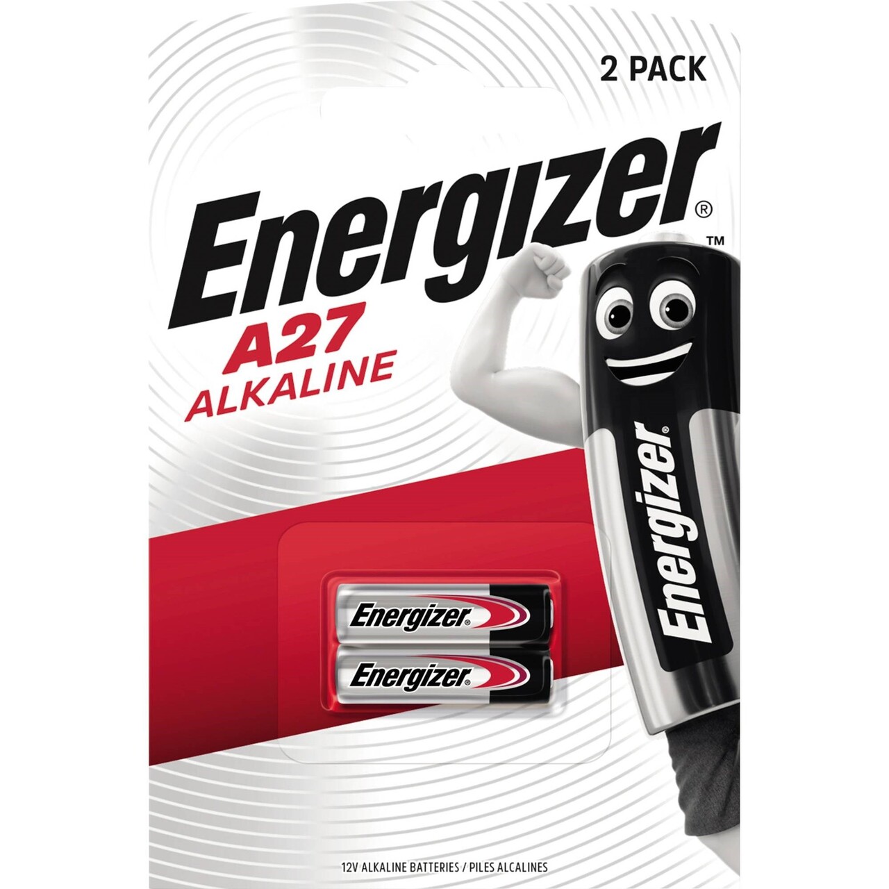 Energizer A27 Alkaline 12V Batteri - 2 stk