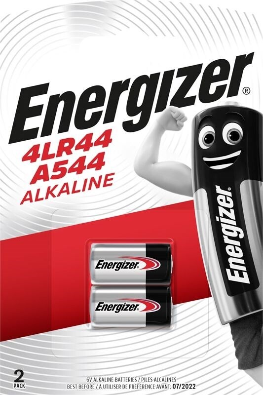 Energizer Alkaline Batteri 4LR44 / A544 - 2 stk