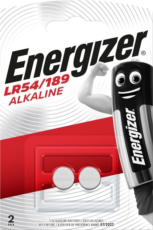 10 stk. Energizer Alkaline LR54/189 (2) - Køb minimum 10 stk.
