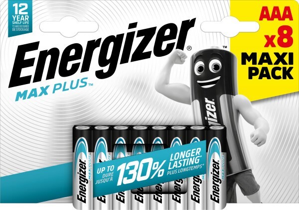 Batterier AAA Energizer Max Plus E92 (8-pack)