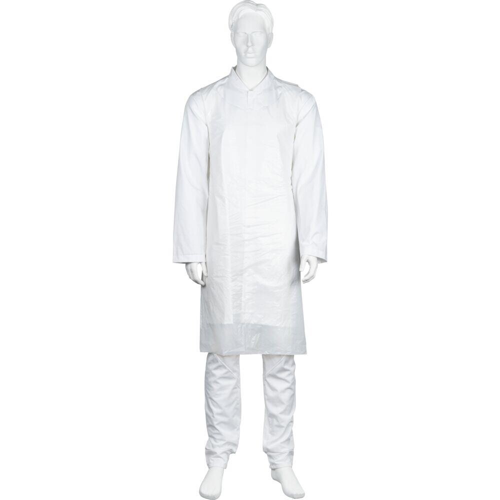 Engangsforklæde - ABENA 130x80cm - LDPE - Hvid - 500 stk