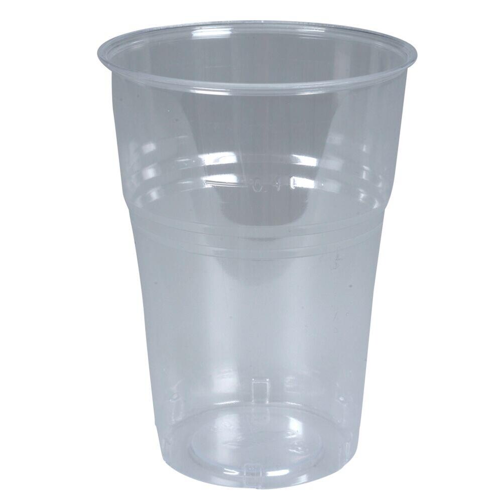 Engangsglas 12,9cm Ø9,5cm 40 cl klar PS - 640 stk