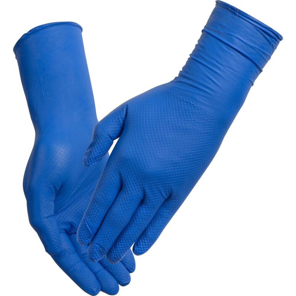 Engangshandske – THOR Ultra Grip Long – XXL – mørkeblå – 50 stk<
