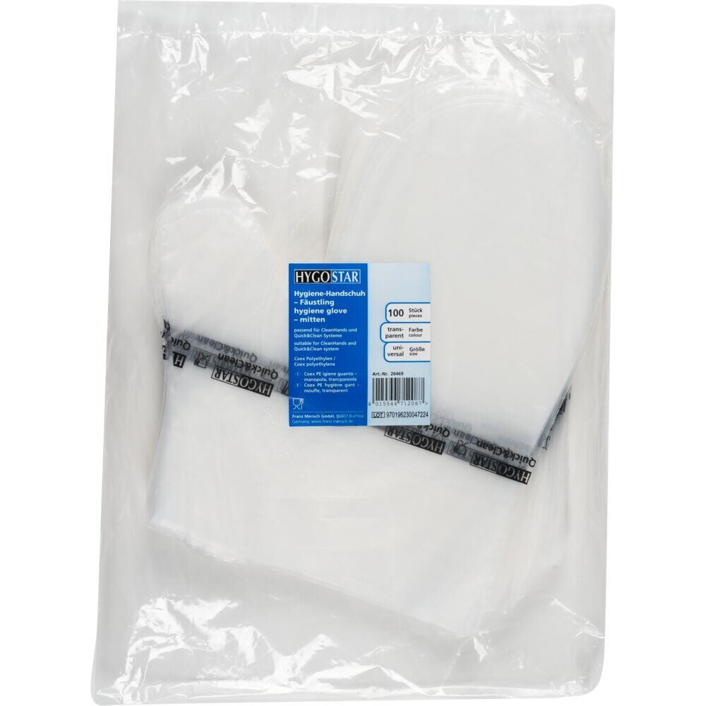 Engangshandsker Clean hands One size klar HDPE kit-sæt - 100 stk pr pakke - 5 pakker
