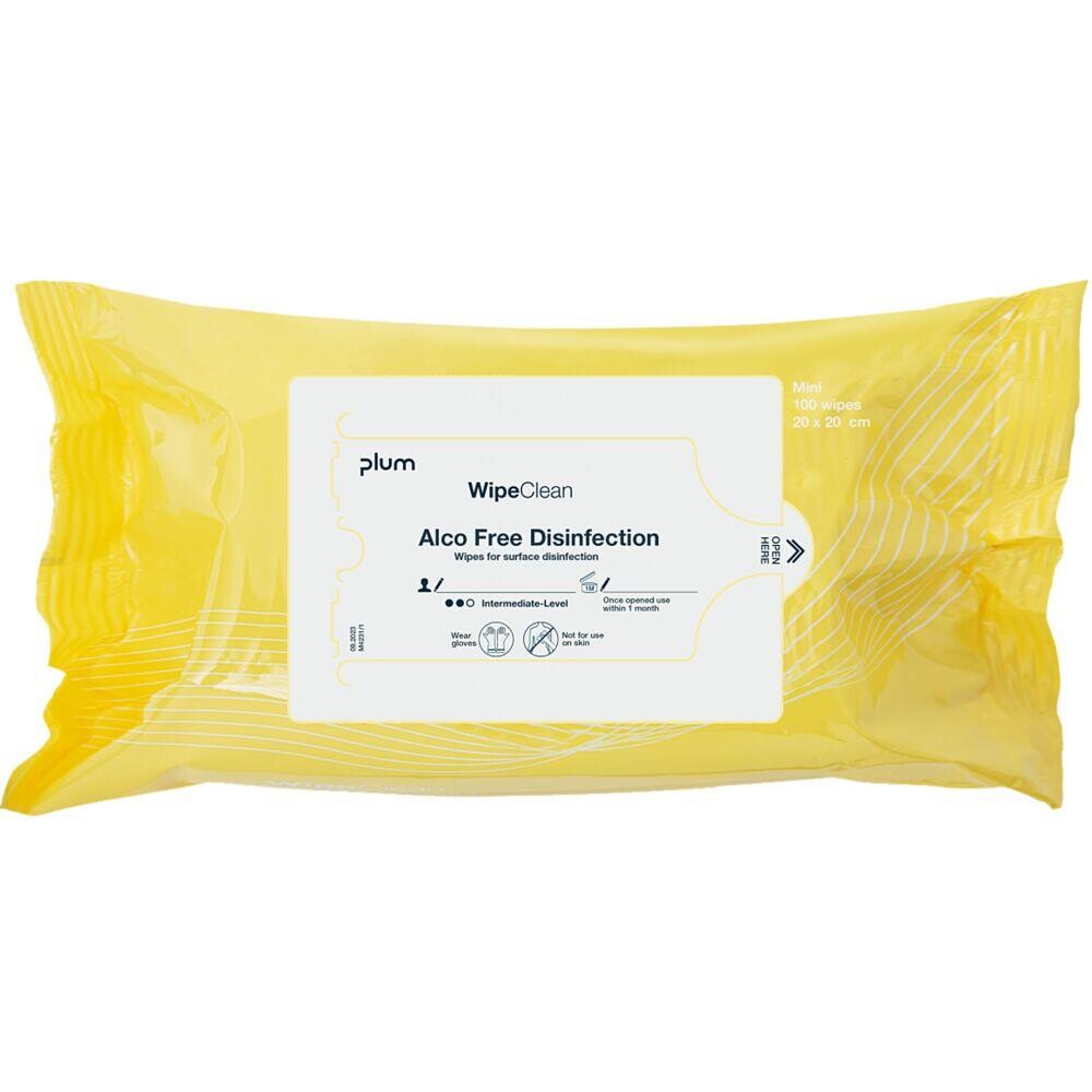 Engangsklud - WipeClean Desinfektion Mini 20x20cm - Alkoholfri - Hvid - 1200 stk