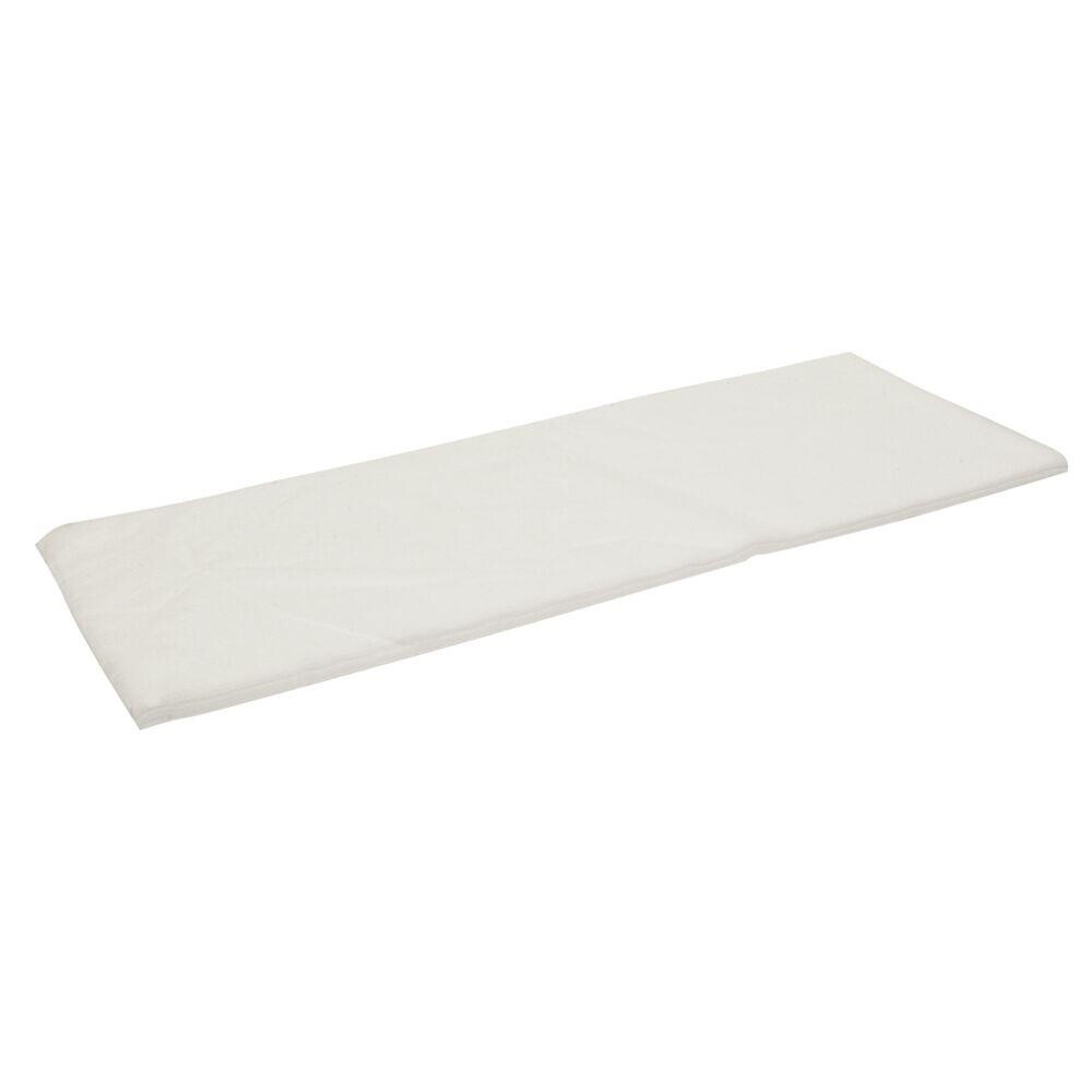 Engangsmoppe - 60 cm Hvid med genluk - 100 stk