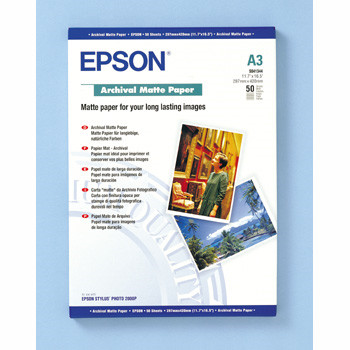 A3 fotopapir Epson archival mat - 50 ark