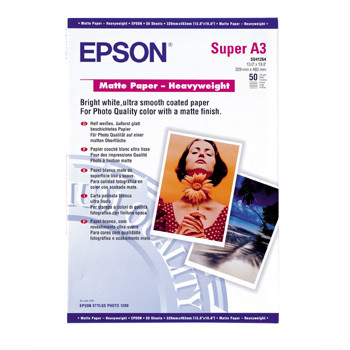 Epson fotopapir A3+ mat heavyweight 167 gram - 50 ark