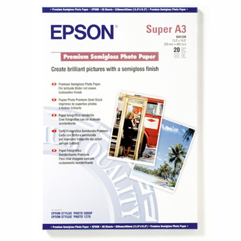 Fotopapir A3+ Epson Premium Semigloss 251 gram - 20 ark