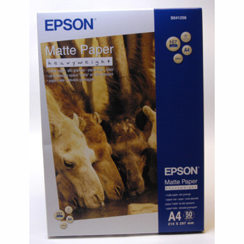 Fotopapir A4 - Epson 167g mat papir - Heavyweight 50 ark