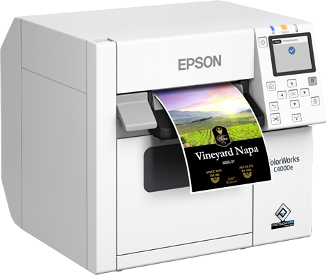 Etiketprinter Epson ColorWorks C4000e Desktop farve label printer
