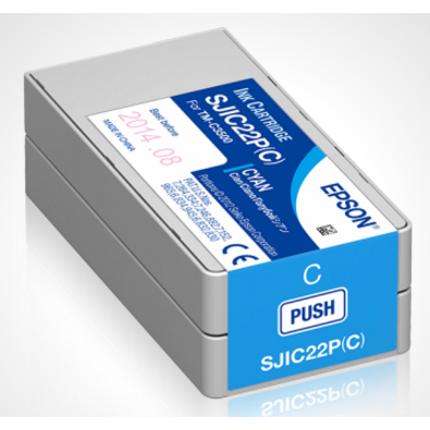Epson TM-C3500, Blækpatron, Cyan, 32,5 ml