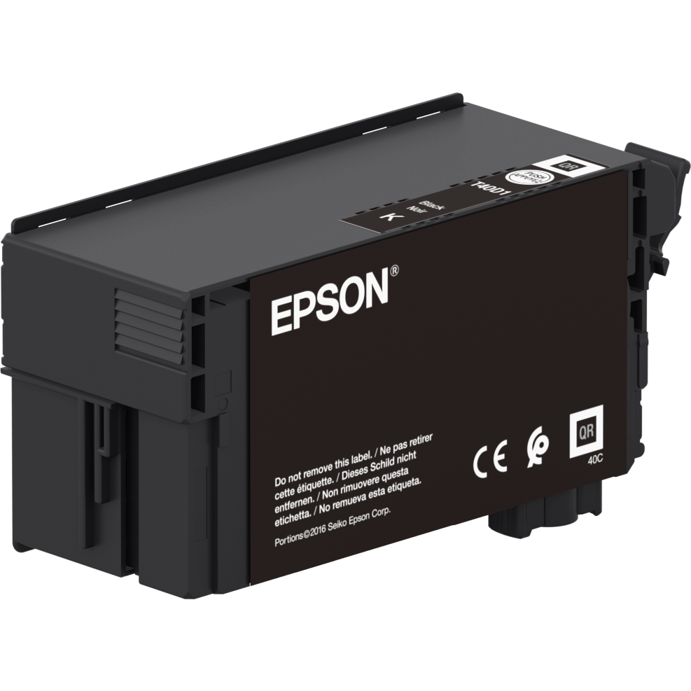 Epson SureColor, Blækpatron, SC-T3100N/5100 UltraChrome XD2 sort blæk - 80 ml