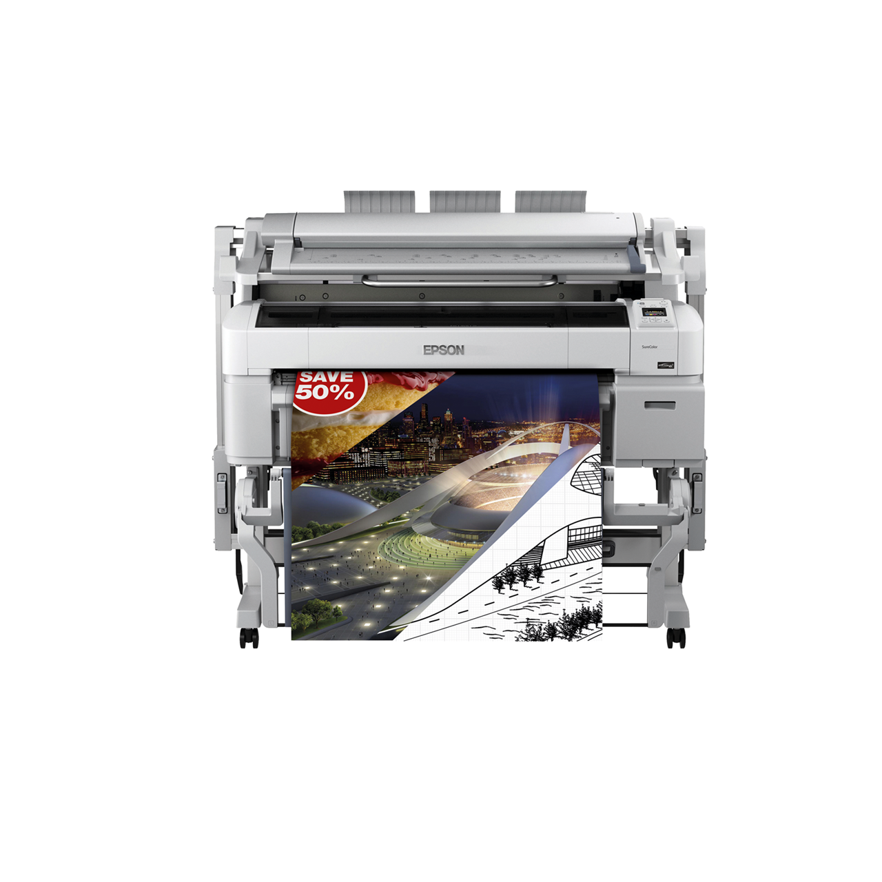 Plotter printer - Epson SureColor SC-T5200 MFP HDD - 36"