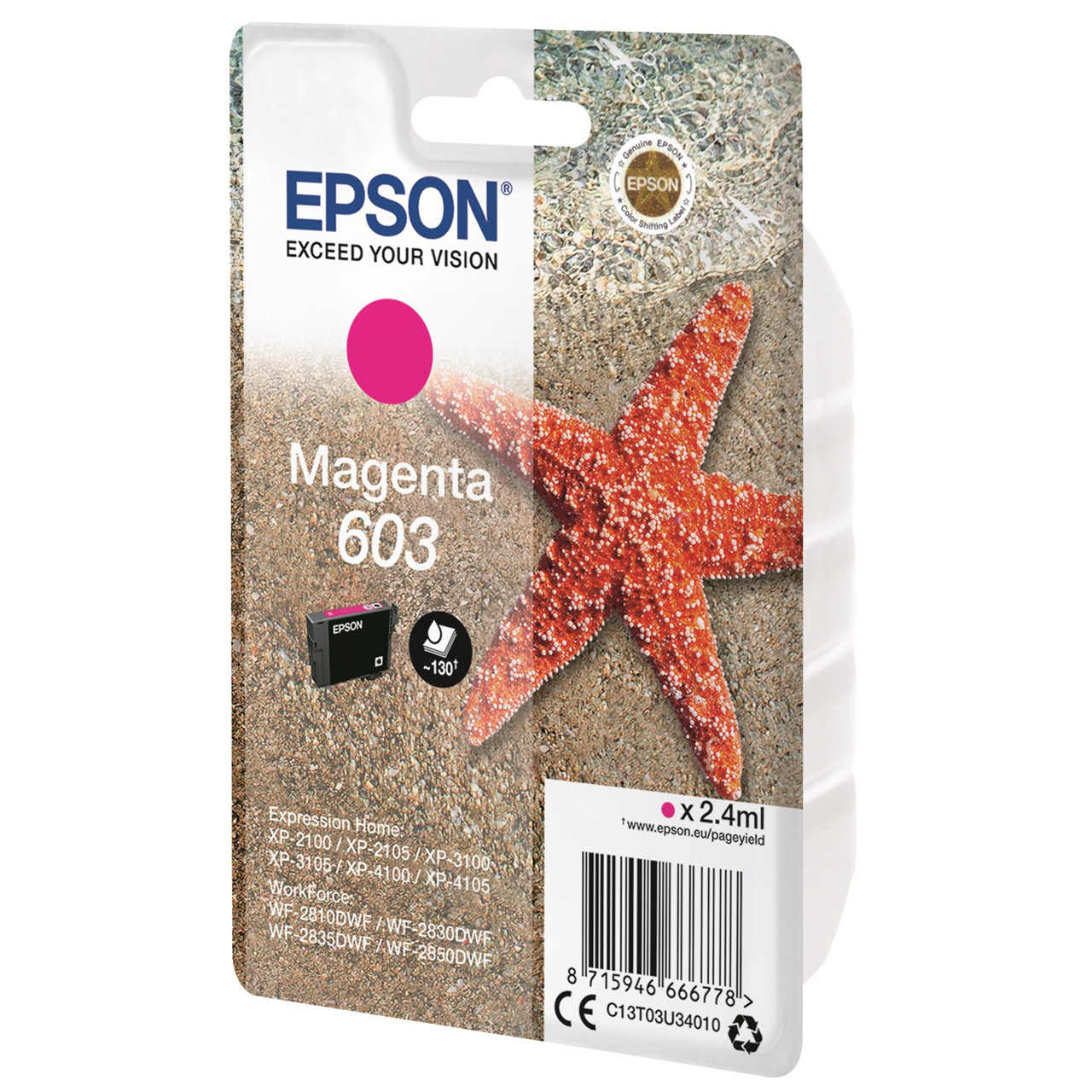 Epson T03U 603, Blækpatron, Magenta