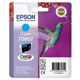 Epson T0802 Cyan Ink Cartridge