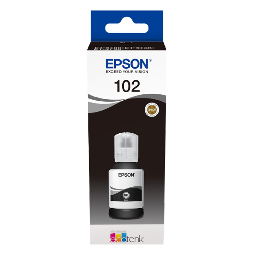Epson T102 EcoTank, Blækpatron, Sort