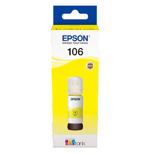 Epson T106 EcoTank blækflaske gul