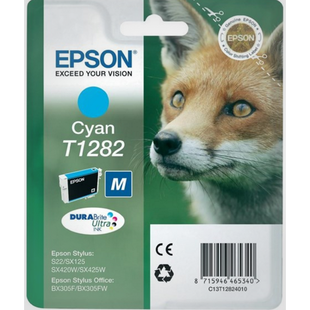 Epson T1282 blækpatron cyan - 3,5 ml - 175 sider