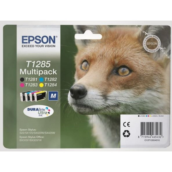 Epson T1285 blækpatron multipak - Sort & farver