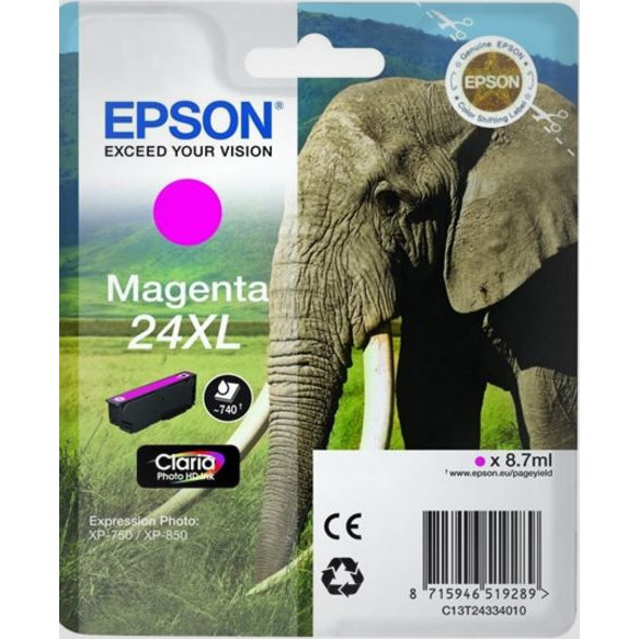 Epson T2433 Magenta Ink Cartridge 24XL