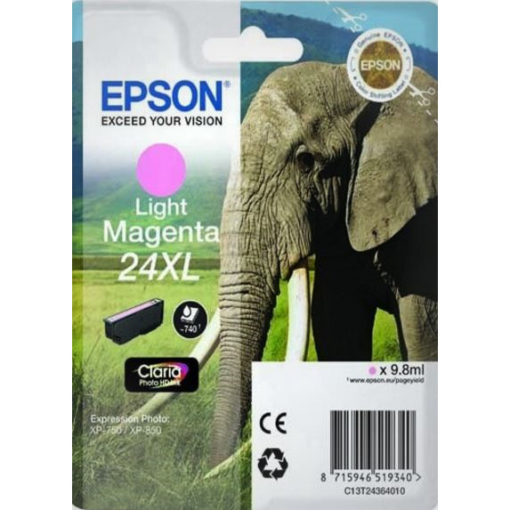 Epson T2436 Light Magenta Ink Cartridge 24XL