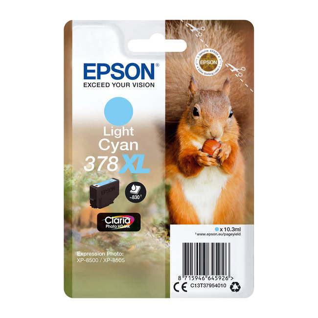 Epson T3788 blækpatron light cyan XL