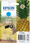 Epson T604, Blækpatron, Cyan, 130 sider