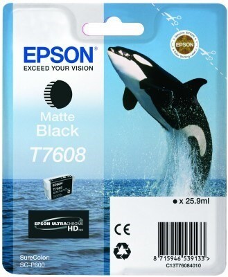 Epson T7608 - Blækpatron - Mat Sort